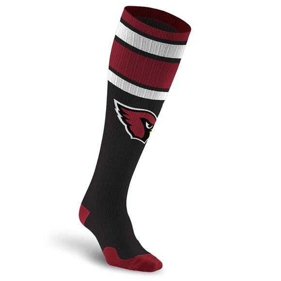 NWT Arizona Cardinals NFL pro compression socks game day logo diabetic 20-30mmhg - Picture 1 of 5